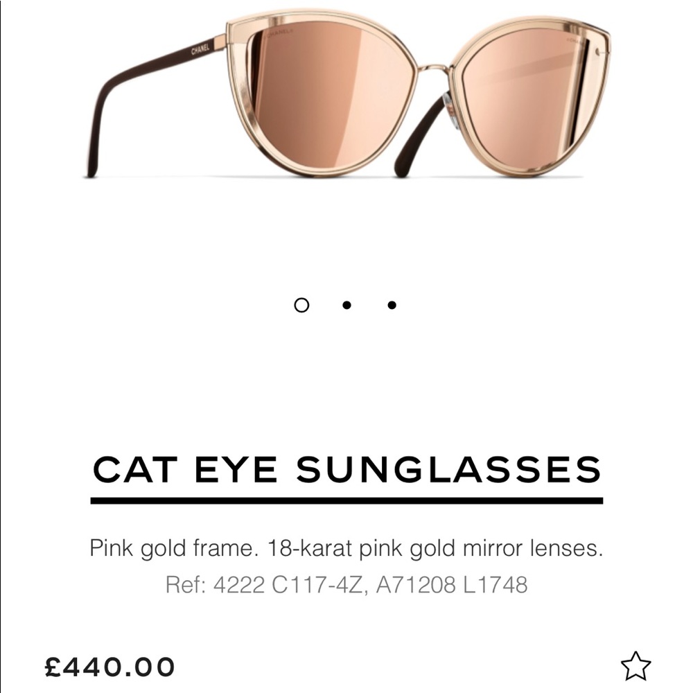 Authentic Chanel Rose Gold Glasses